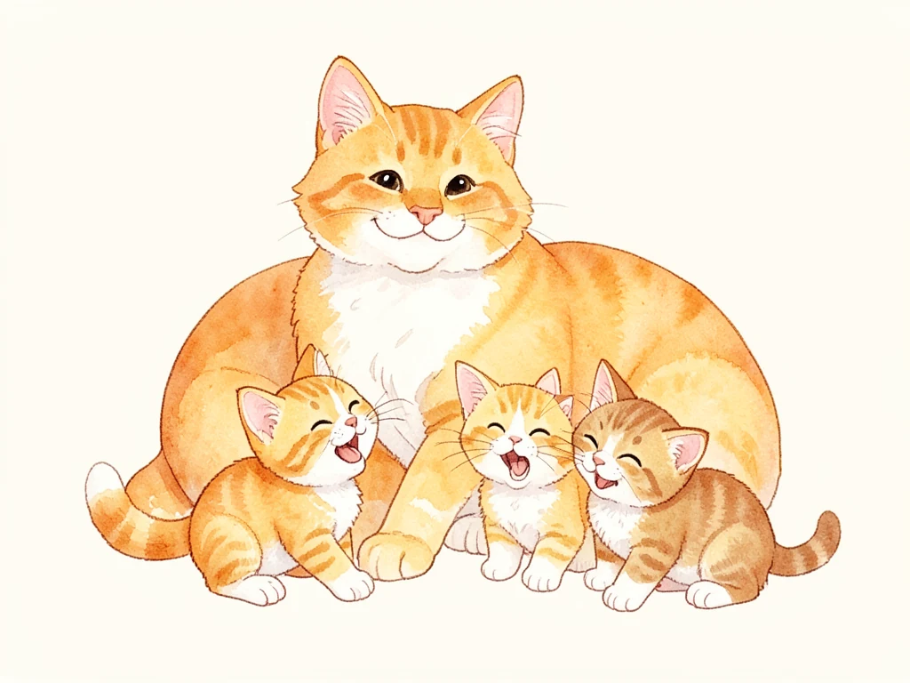 Котята пищат и просят молока.
